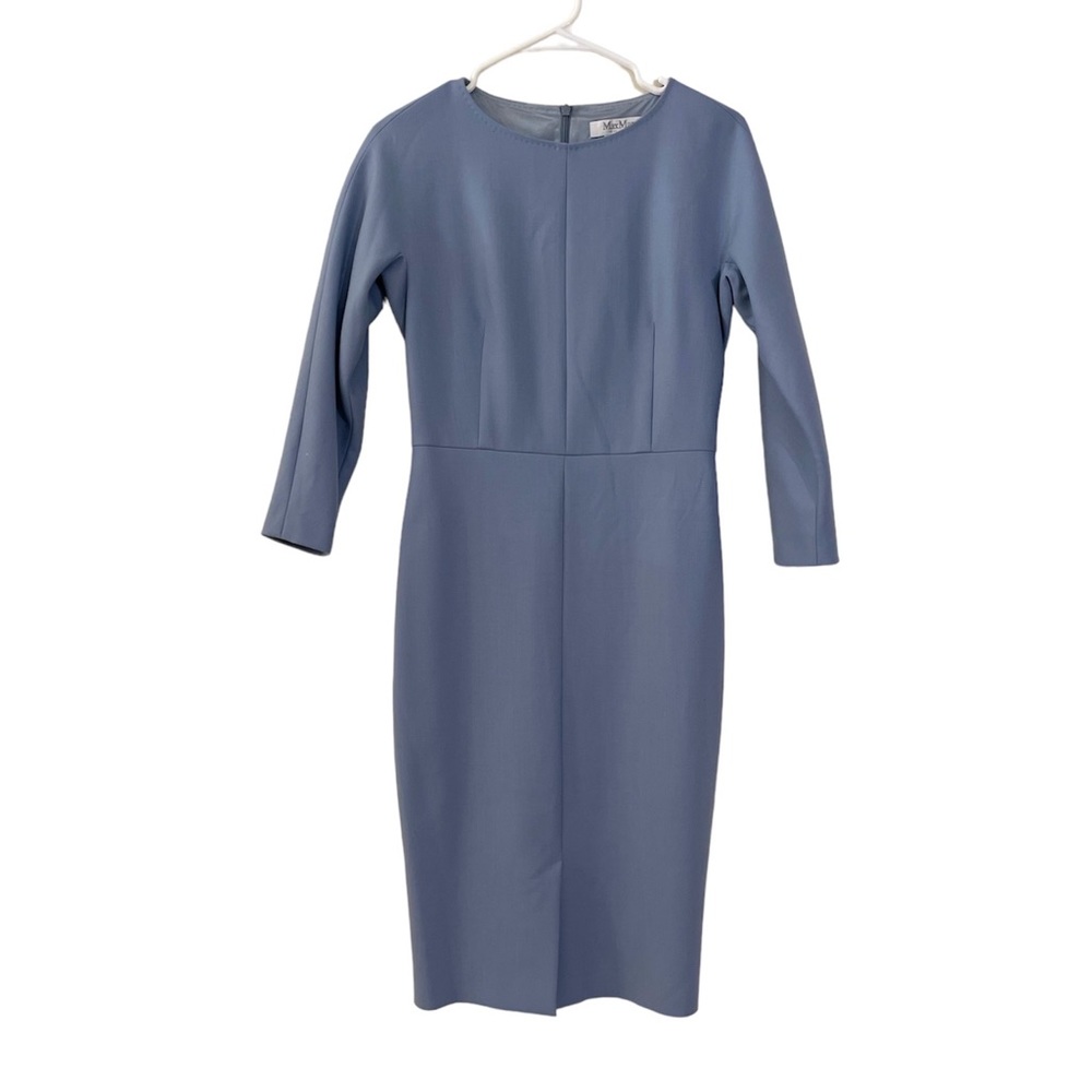 Dusty Blue MaxMara Dress (Without Belt)